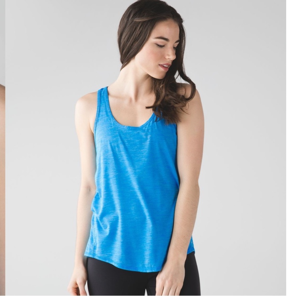 Lululemon Salute the Sun Singlet II
Heathered Kayak Blue Size 10